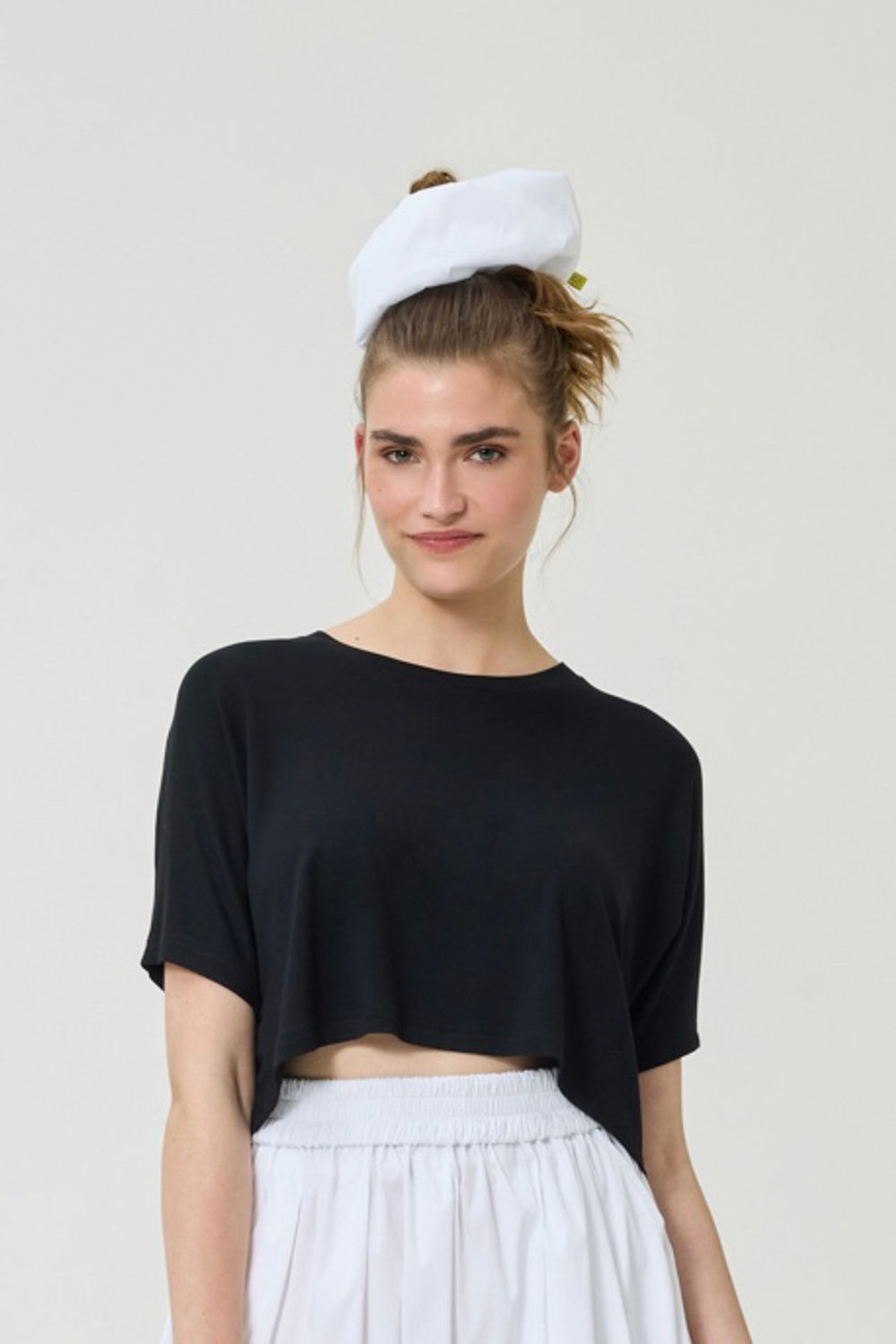 CRISP WHITE TAFFETA | OVERSIZE Scrunchie
