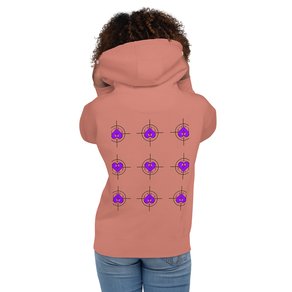 Thumbnail: Backfired Hoodie (purple heart edition)