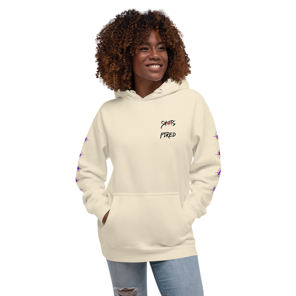 Thumbnail: Backfired Hoodie (purple heart edition)
