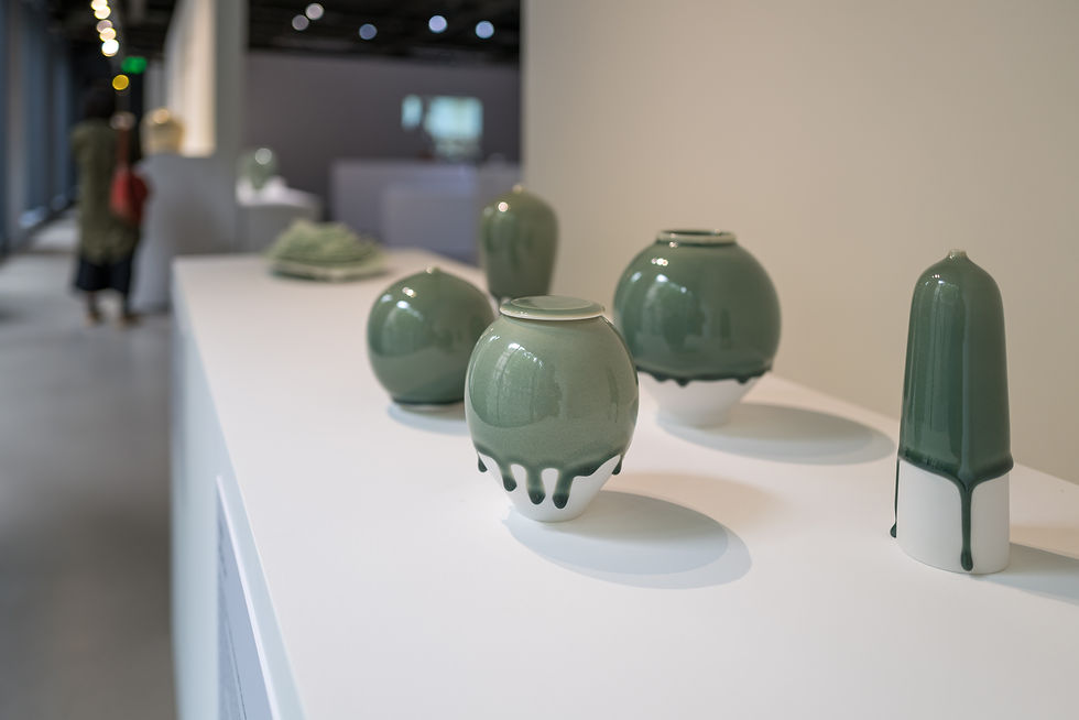 Jaejun Lee, The Lush Forest series Vessel ‘Bud’ Lush Forest Series, 2025 wheel-thrown Korean white porcelain, 1280°C cone 9 reduction firing, 19.8 x 7.5 cm © mai.korea