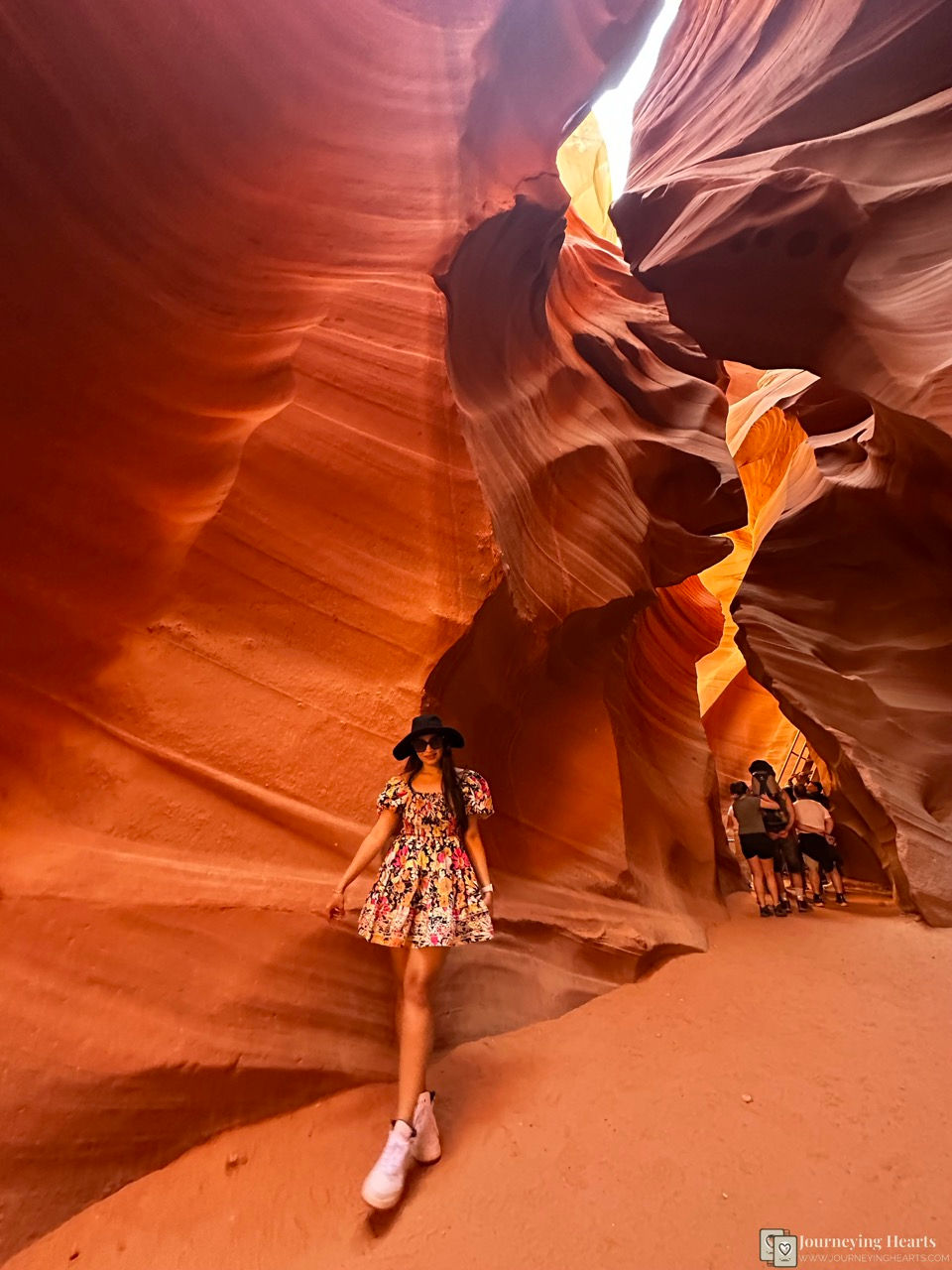 Aditi at the Antelope Canyon