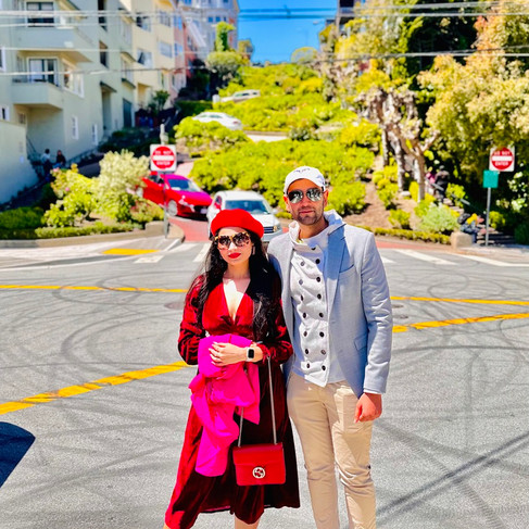Amit and Aditi @ Lombard Street