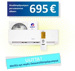 Ilmalämpöpumpun asennushinta