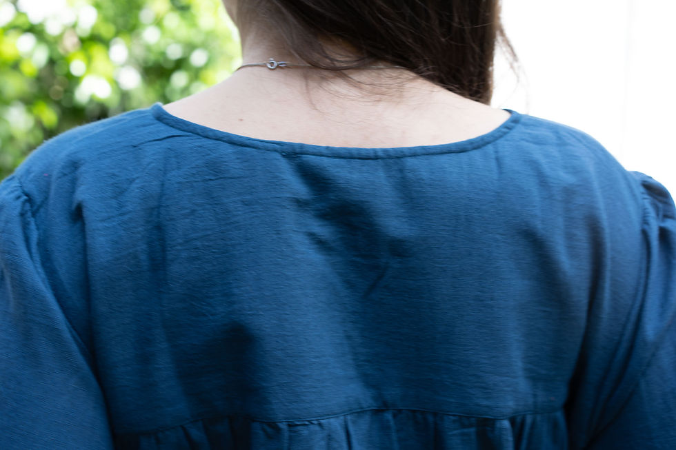 Thumbnail: Blue khadi top