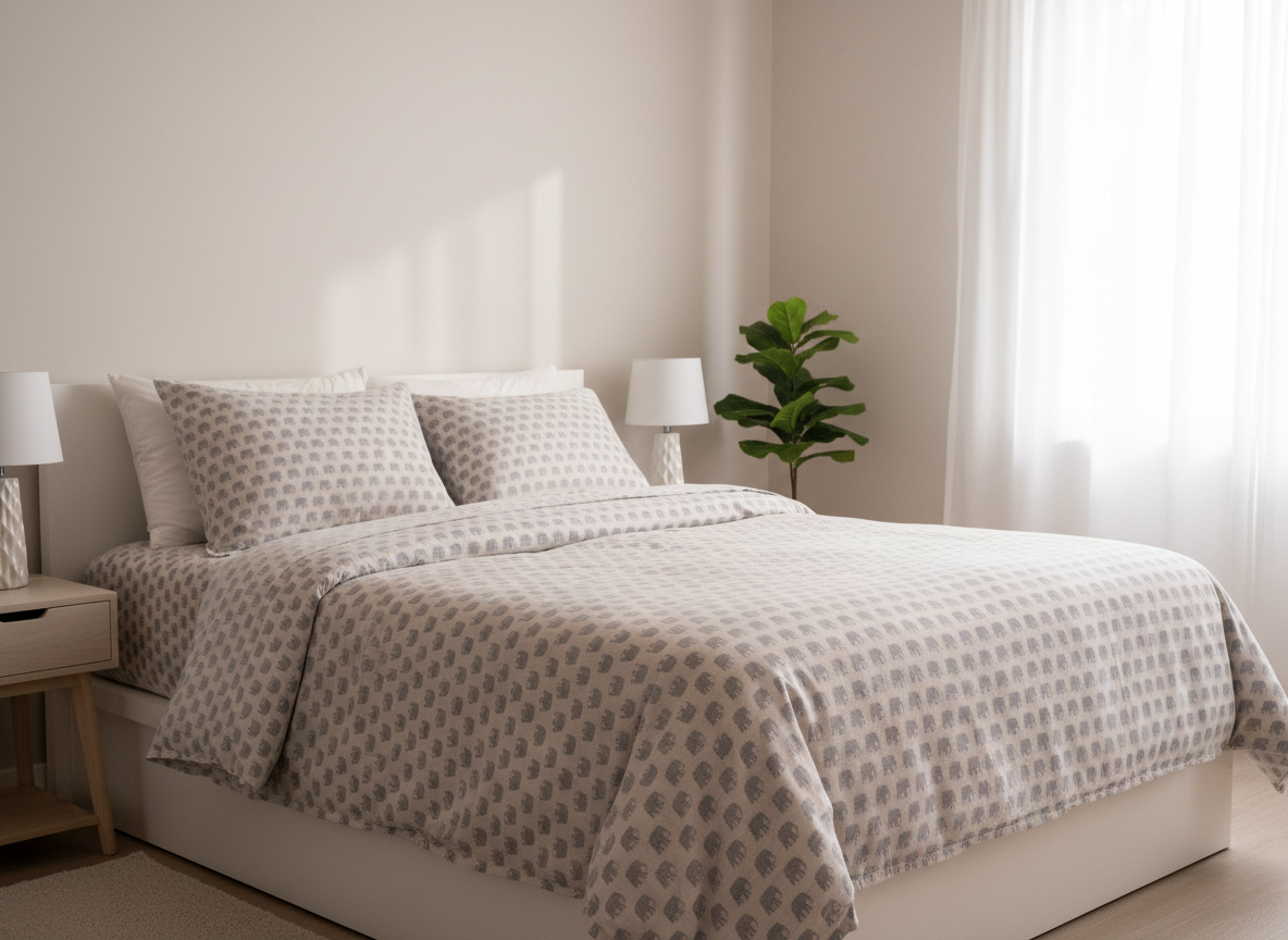 Housse de couette Blue Elephants