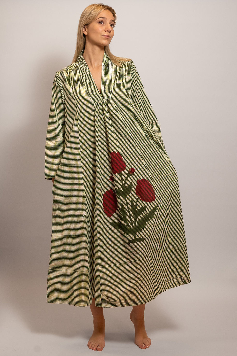 Miniature : House dress green