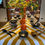 Thumbnail: Tablecloth yellow lines
