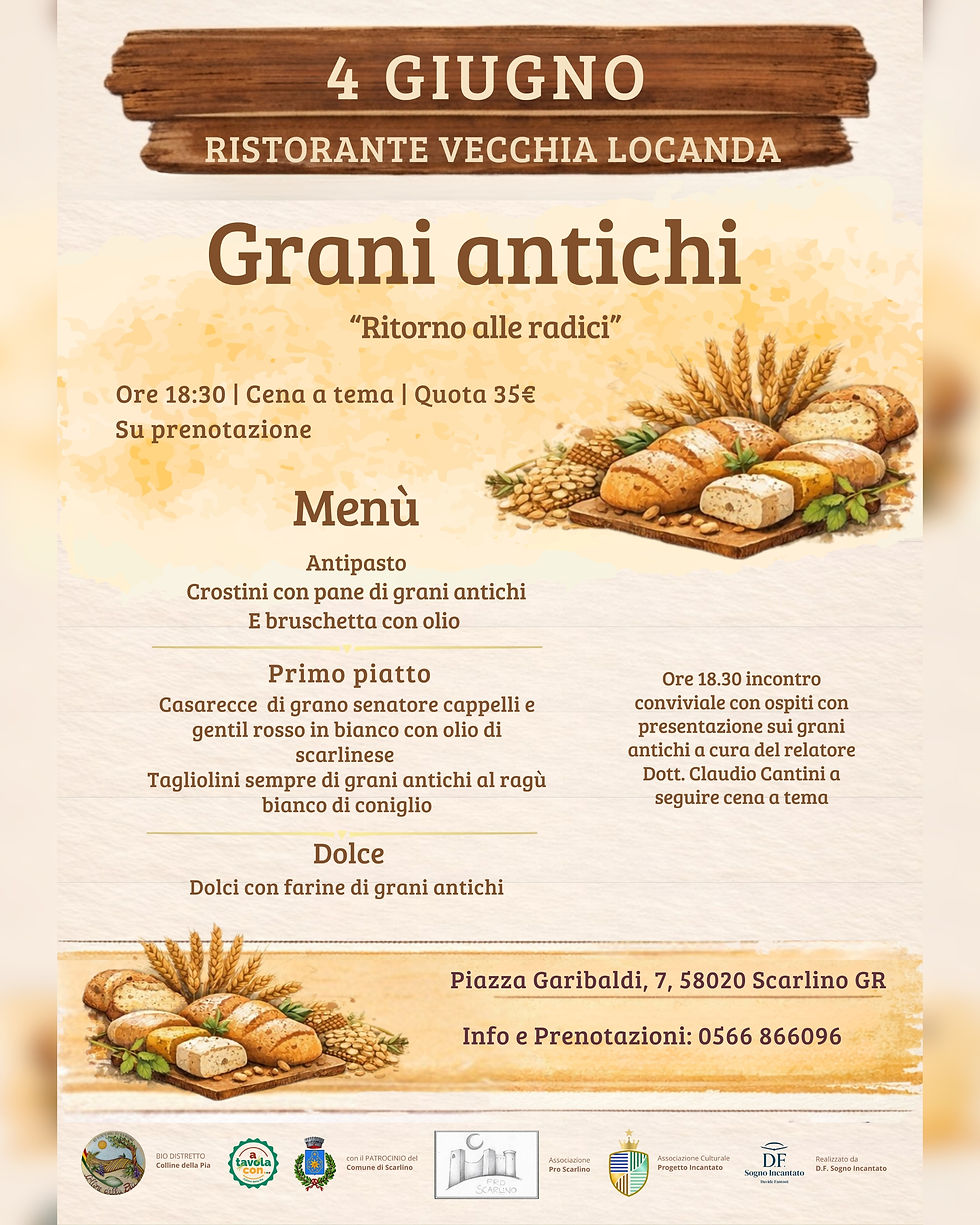 Dalla Terra alla Tavola - Grani Antichi