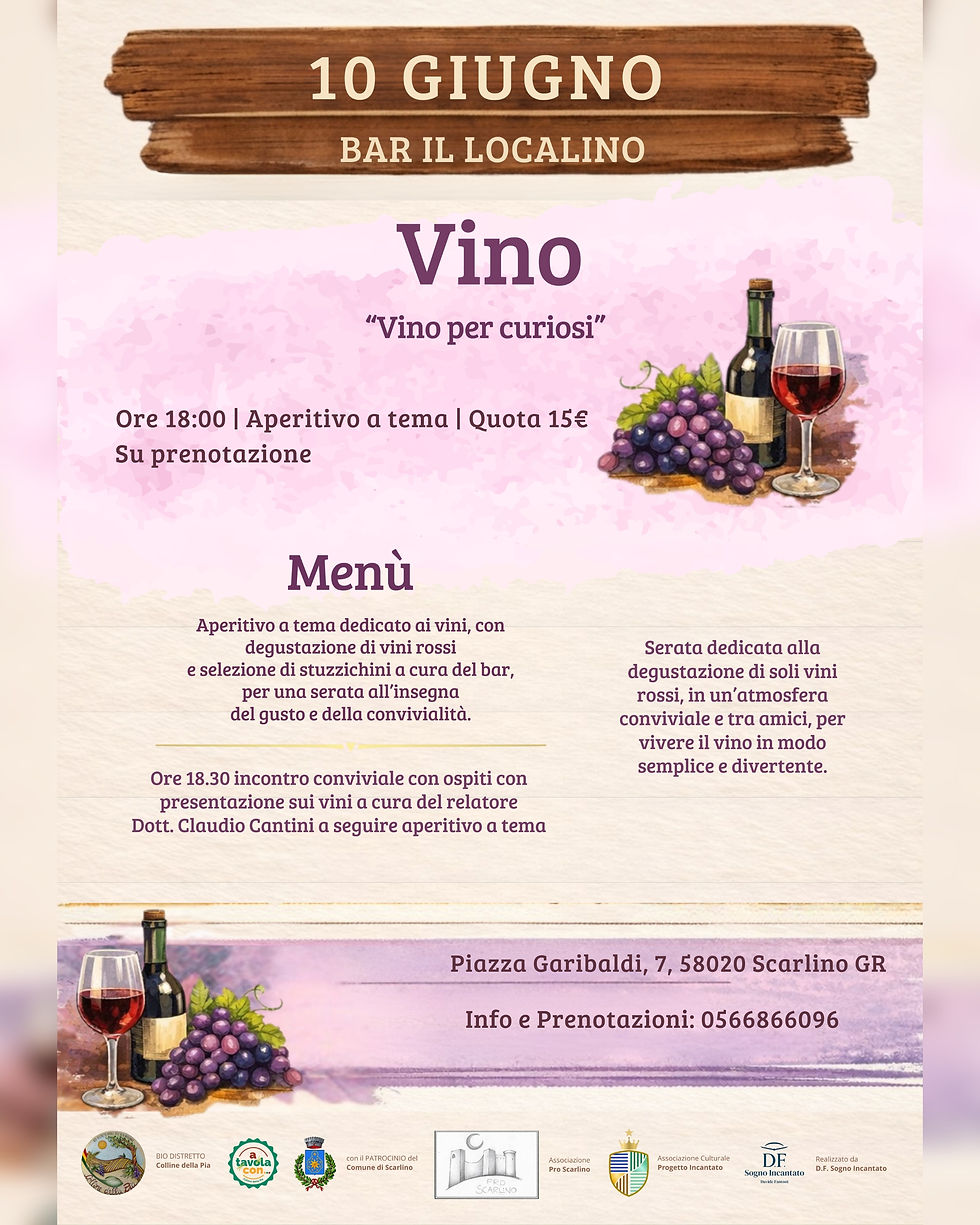 “Dalla Terra alla Tavola” chiude con “Vino per curiosi”