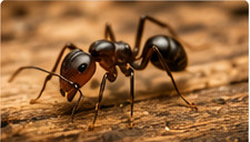 Carpenter ant on wood for carpenter ant control in Kingston
