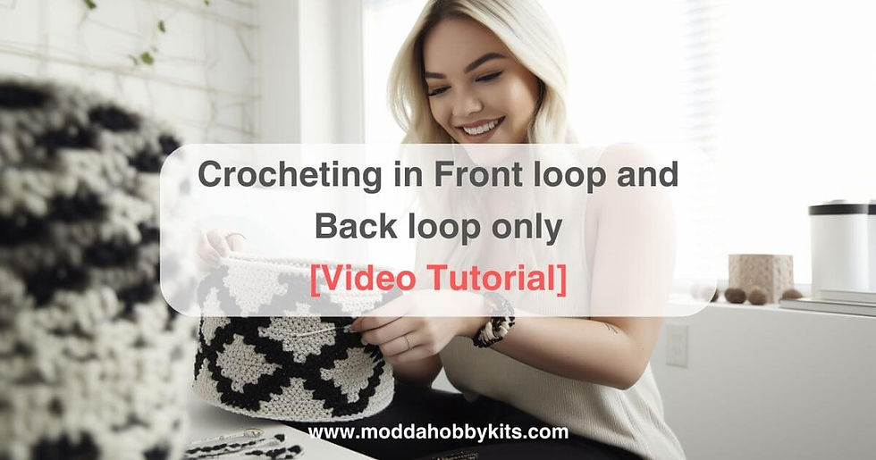 crochet front loop only and back loop only