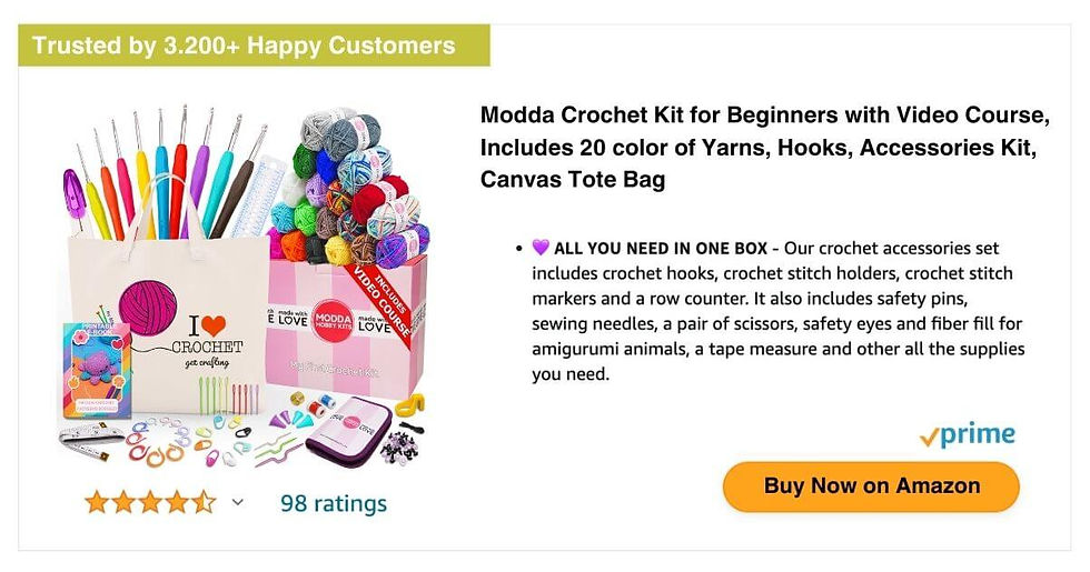 Modda Crochet Kit for beginners