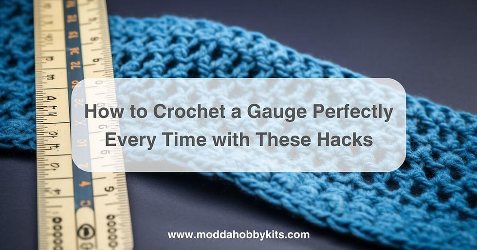 how to crochet a gauge