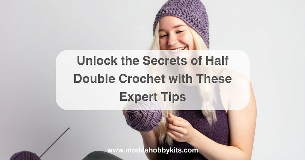 How to make half double crochet