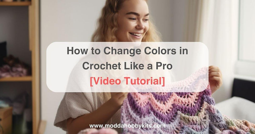 How to change colors in crochet easily