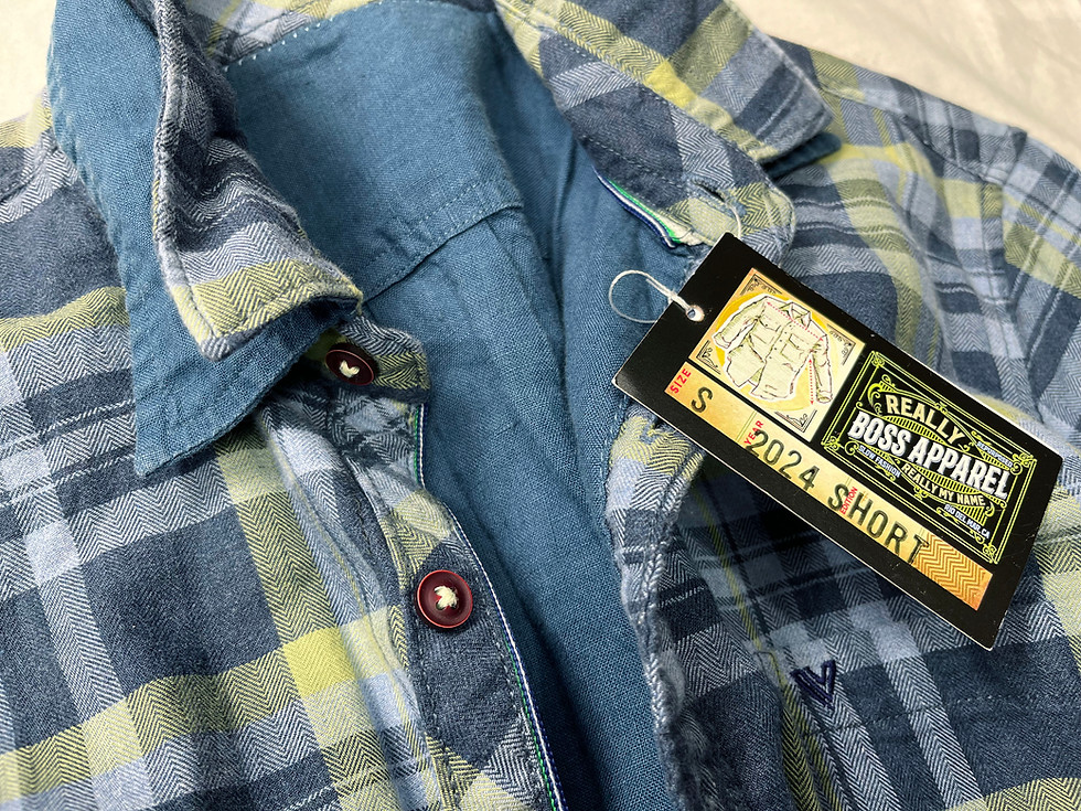 Thumbnail: Small Blue plaid shirt