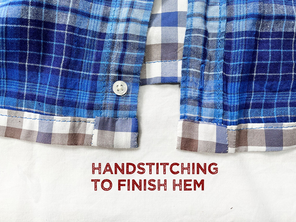 Thumbnail: Large Blue plaid shirt