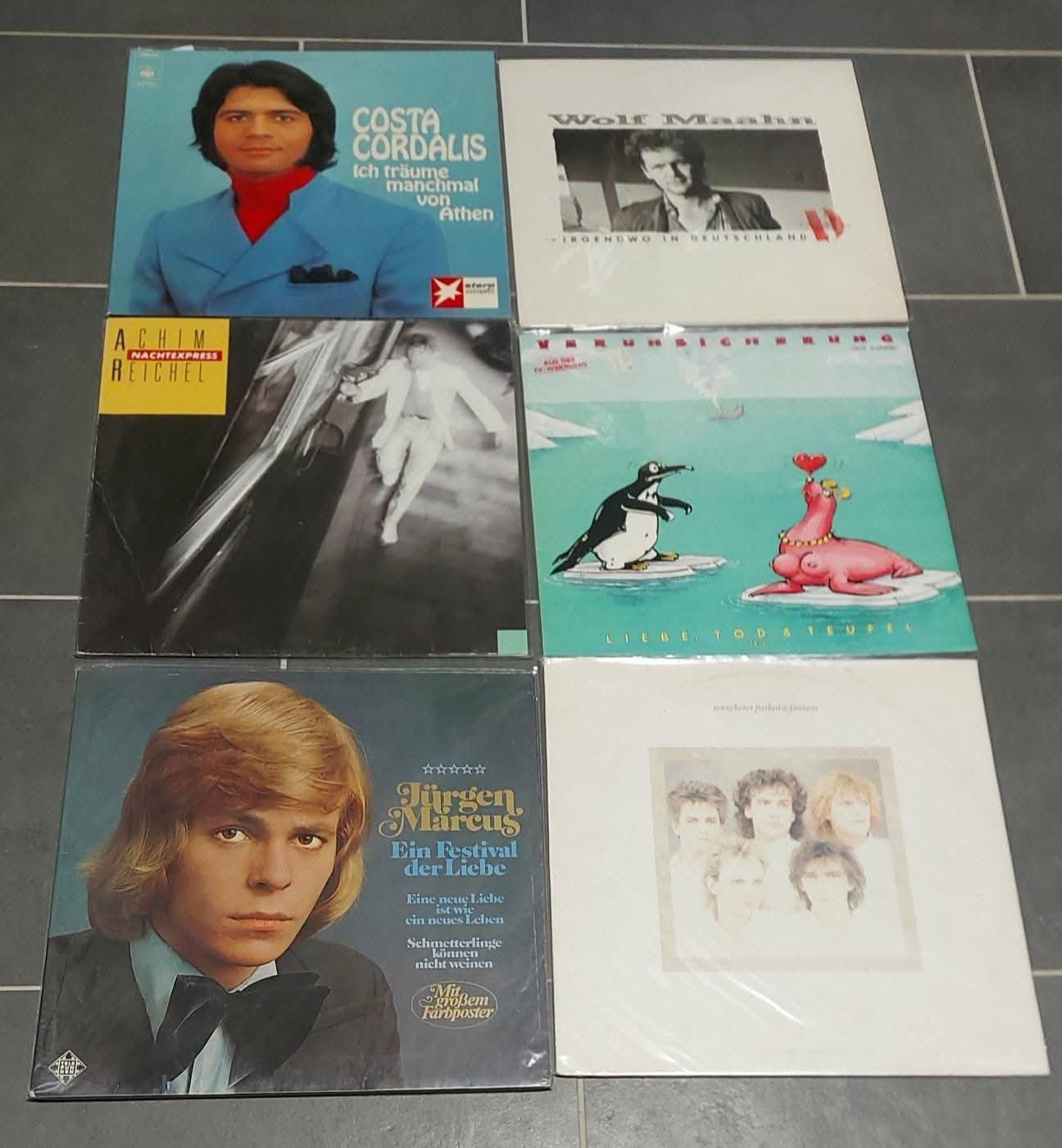 6x Vinyl Deutsch EAV, Wolf Maahn, Münchener Freiheit, Achim Reichel,...