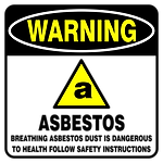 Warning - Asbestos
