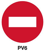 Proceeding beyond this signs prohibited