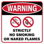 Strictly No Smoking or Naked Flames