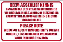 Neem Asseblied Kennis - Ons aanvaar geen...