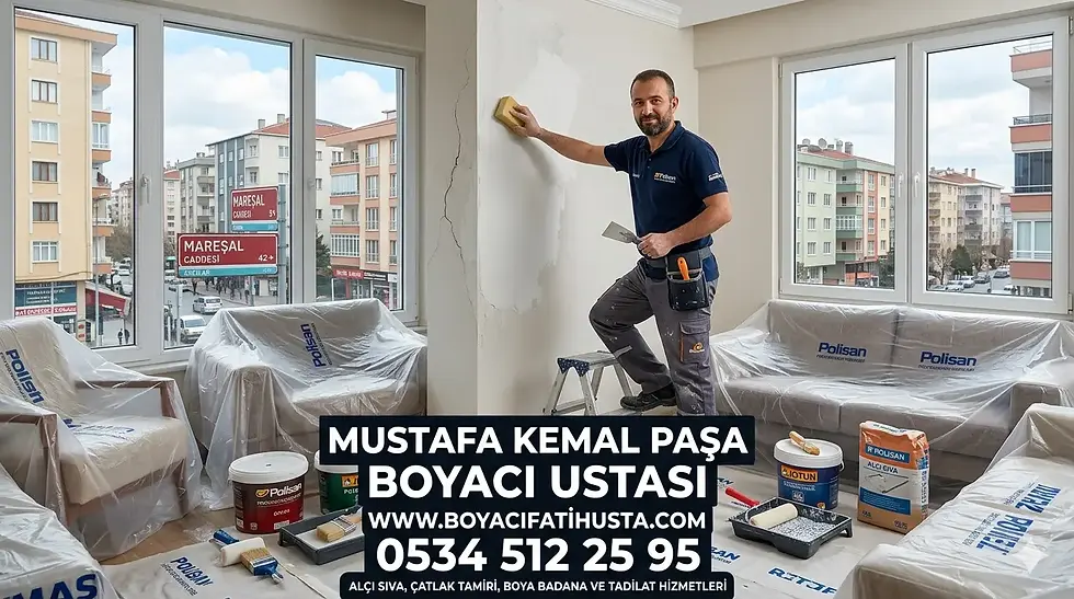 Mustafa Kemal Paşa boyacı ustası Fatih Usta, Avcılar Mareşal Caddesi ve üniversite yakını boya badana