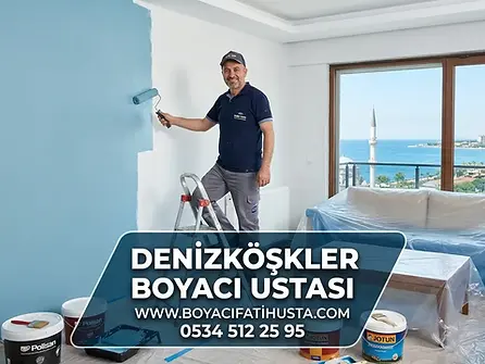 Denizköşkler boyacı ustası Fatih Usta daire boyama, Avcılar Sahil siteleri ve Reşitpaşa Caddesi boya badana işleri