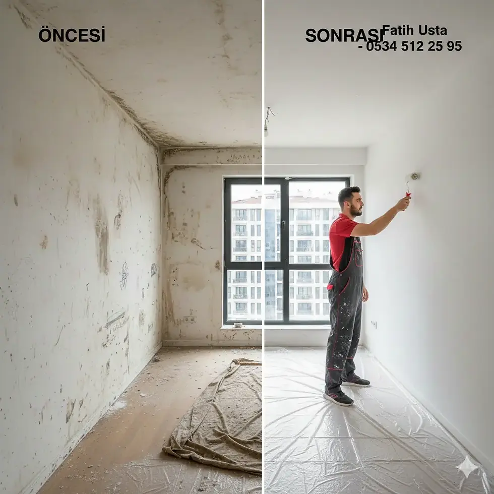 Profesyonel boyacı malzemeleri ve temiz işçilik - Boyacı Fatih Usta