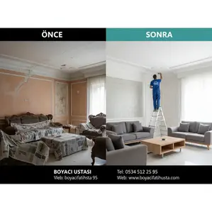 Boya badana ustası Fatih Usta titiz işçilik ve profesyonel daire boyama