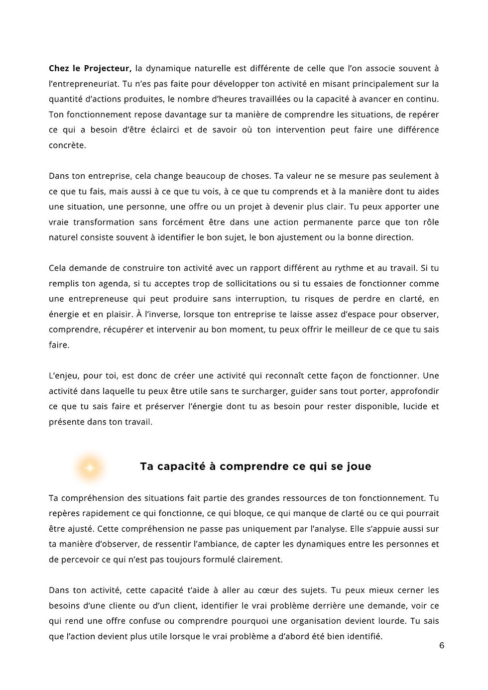 design humain - entrepreneuse projecteur