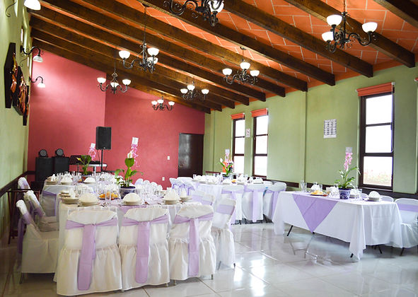 Salón decorado en Hotel Las Candelas en Huamantla Puebo Magico. Hotel en Huamantla