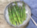 asparagus on a plate