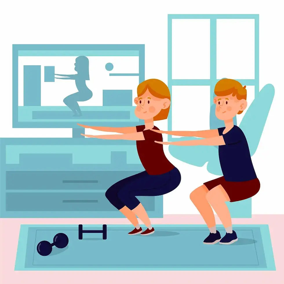 squat knee strengthening