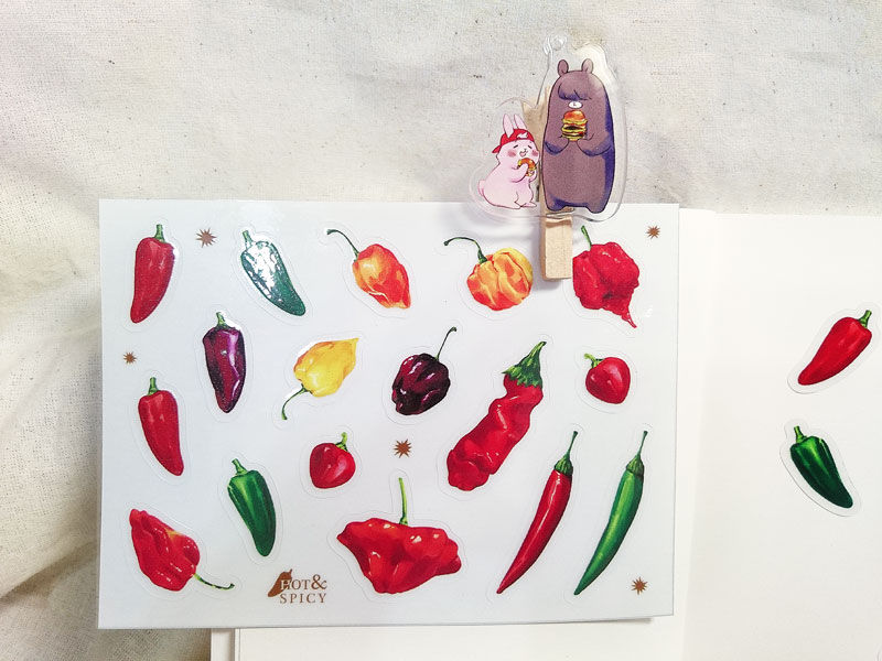 Hot&Spicy 小辣椒透明貼紙