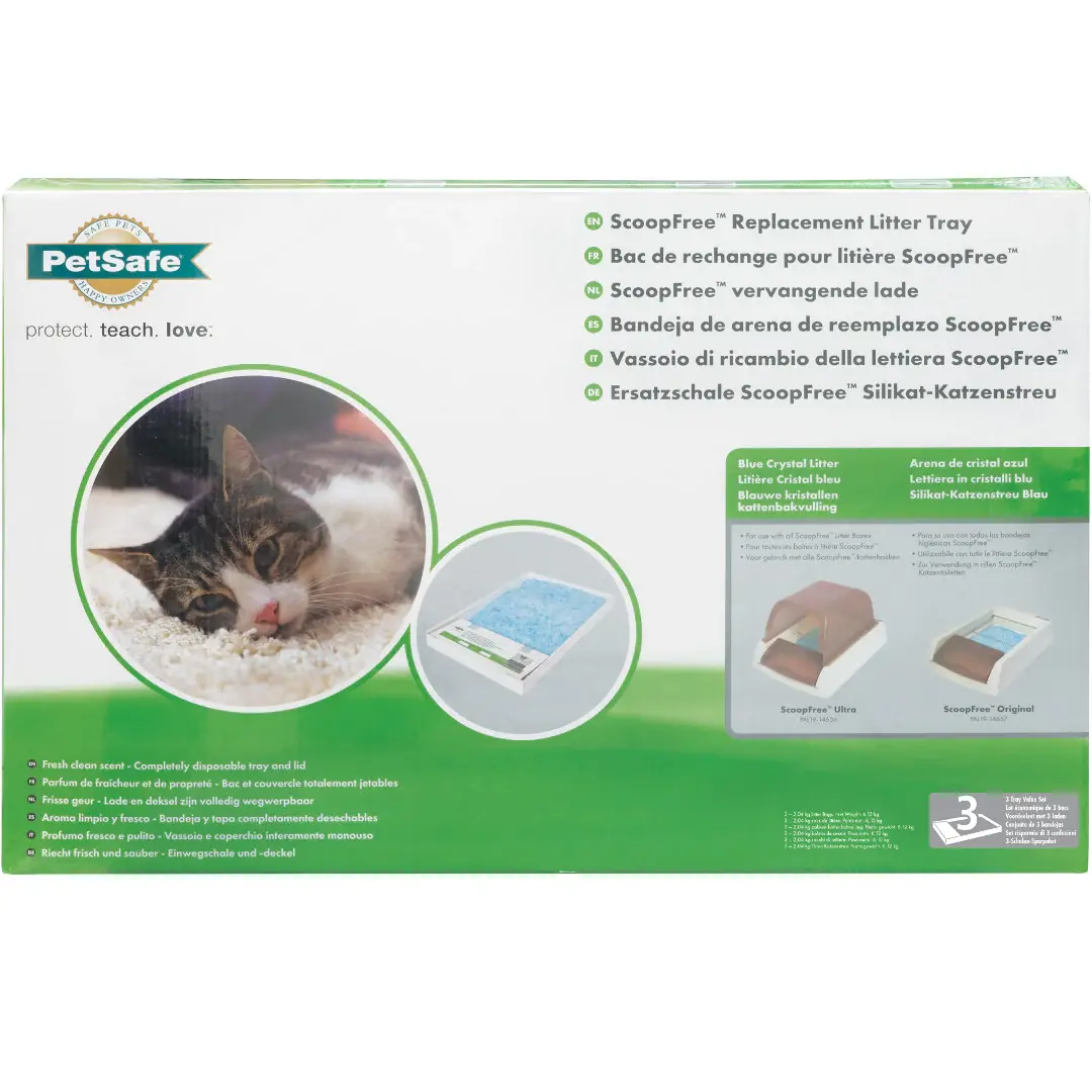 ScoopFree® Replacement Blue Crystal Litter Tray (3-Pack)-PETSAFE