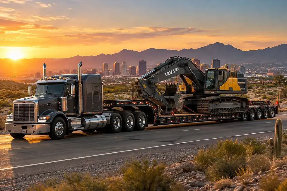 Volvo EC530 Equipment Transport in Phoenix