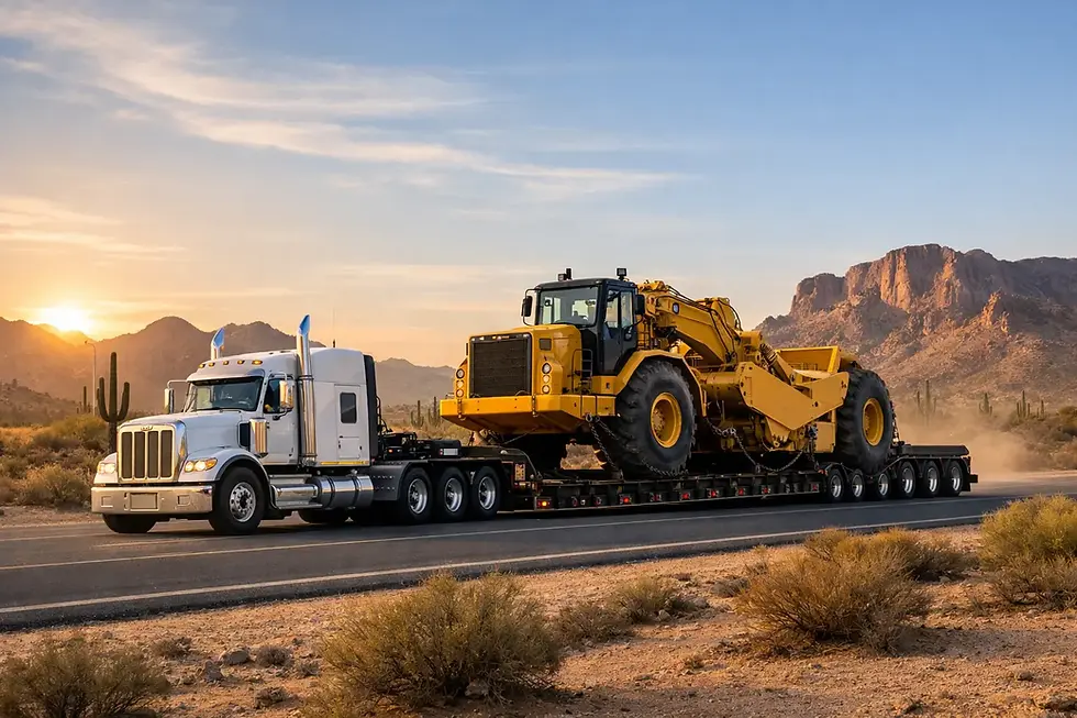 Cat 631 Scraper Transport Arizona