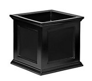 square black urn curb appeal