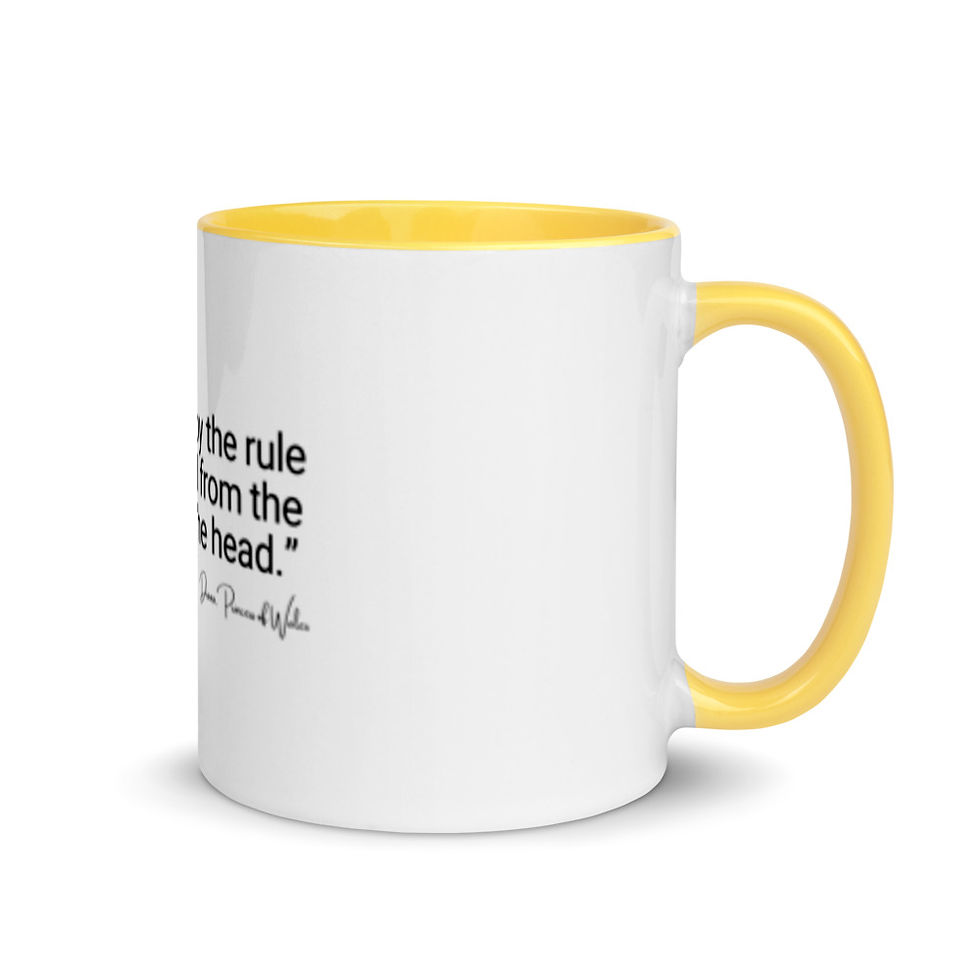 Thumbnail: I don't go by the rule book - Mug with Color Inside
