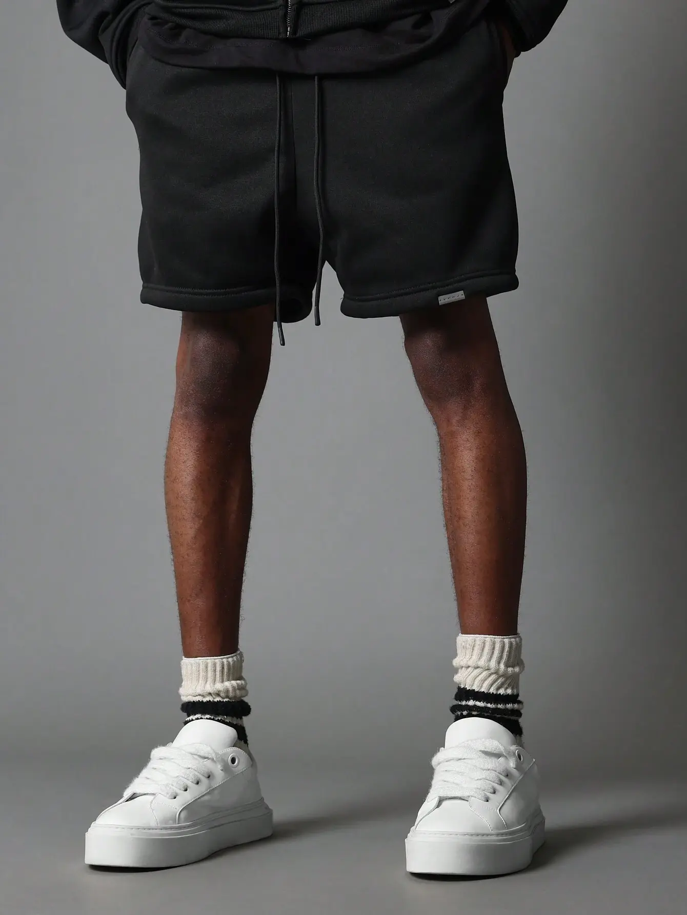 [UBSP-010] Essential Fit Drop Crotch Short - Black