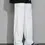 섬네일: [UBLP-028] Men Drawstring Waist Straight Leg Pants - White