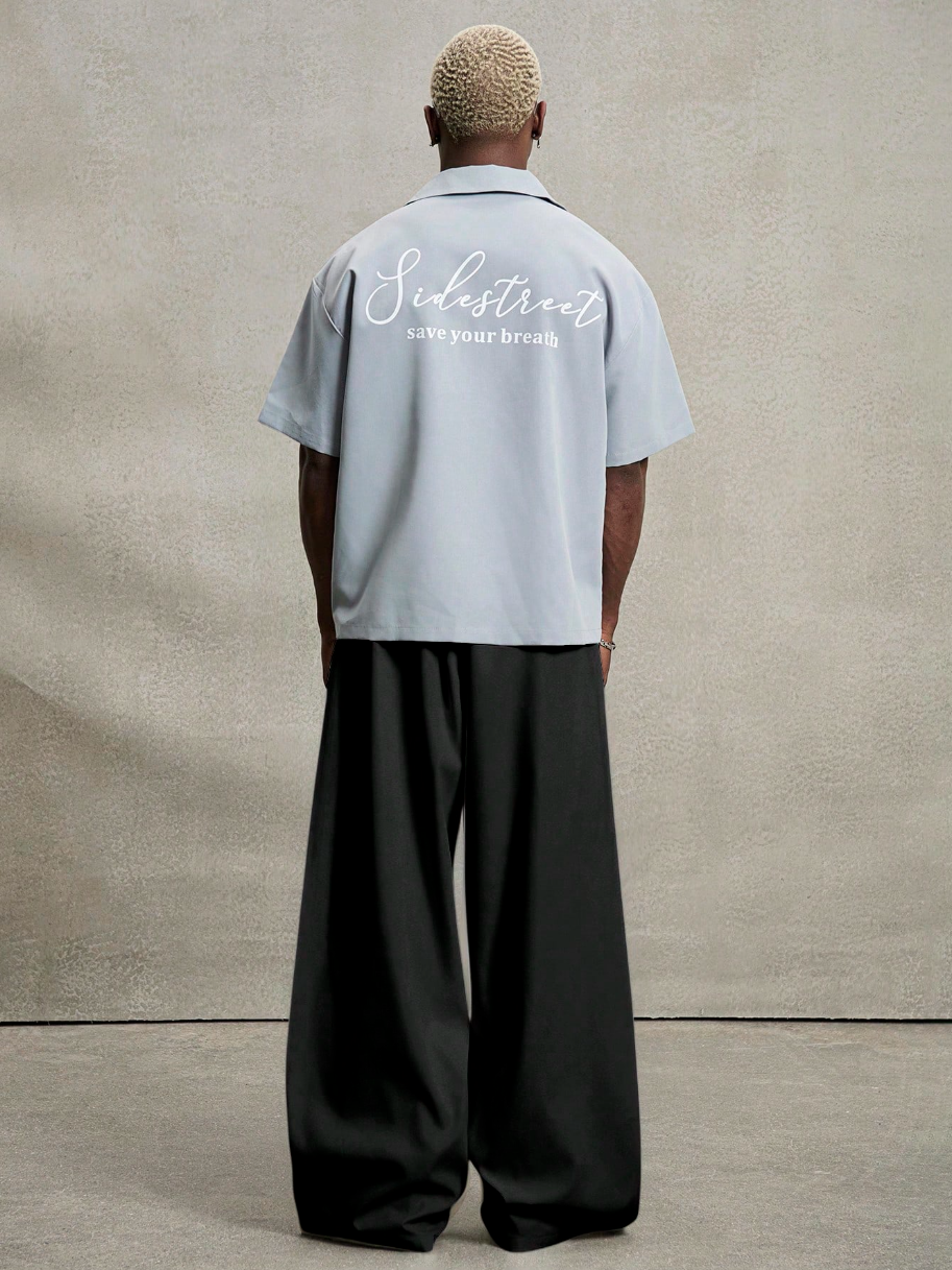 Thumbnail: [UBLP-003] Loose Fit Wide Leg Pants - Black