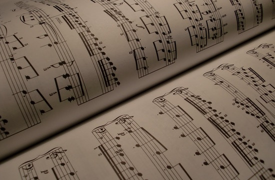 close up photo of music score