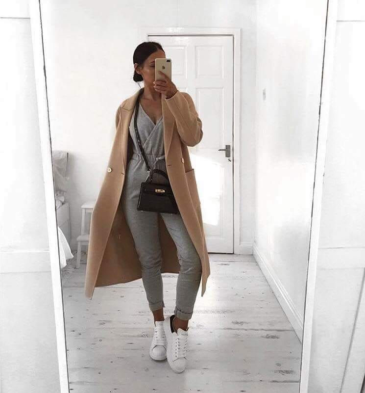 BOXY DRAWSTING WAIST JUMPSUIT LOUNGEWEAR