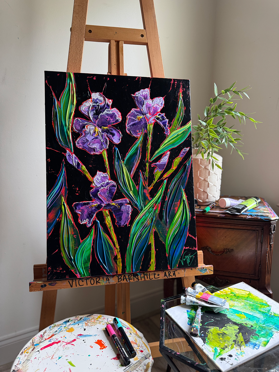 Thumbnail: Iris on Black Original