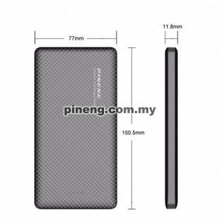 Thumbnail: PINENG PN-958 10000mAh Lithium Polymer Power Bank - White