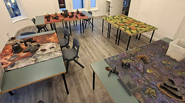 2nd floor miniature wargaming tables