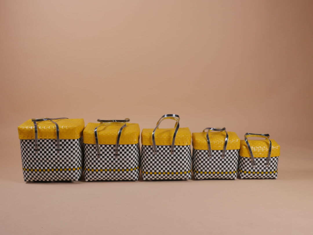 Handcrafted Basket with lid (Design 3)