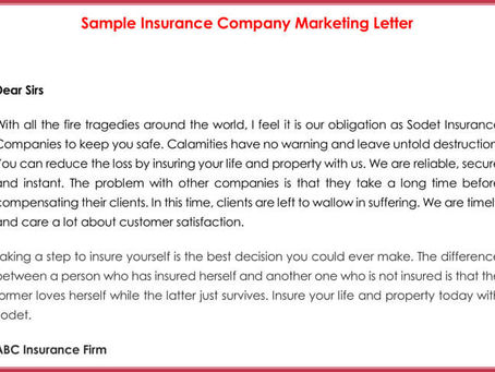 Health Insurance Marketplace Letter